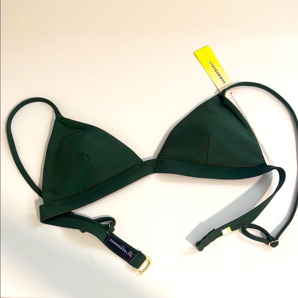 Summersalt Olive The Triangle Bikini Top